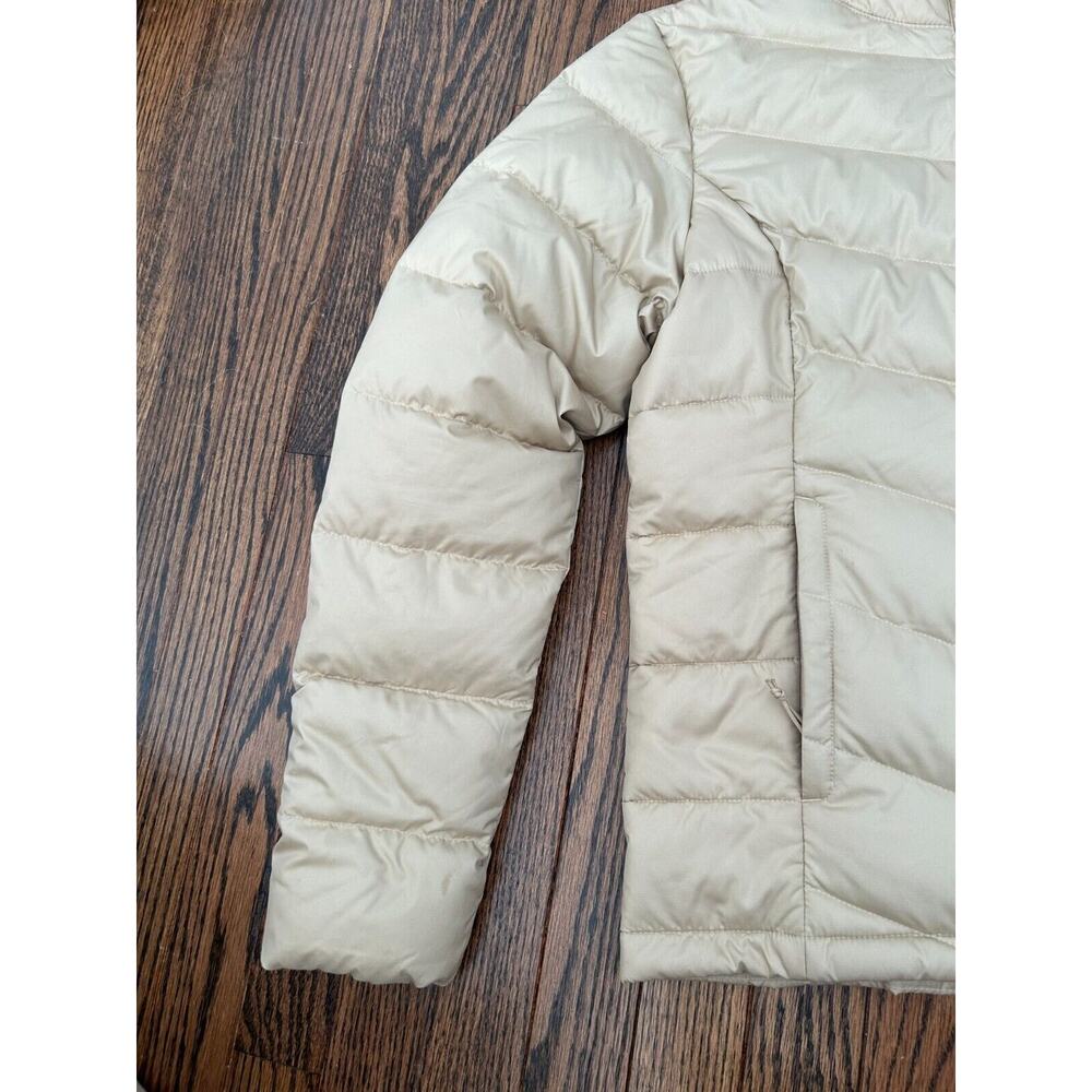 The North Face Tamburello Puffer Jacket Womens Small Beige Polyester Full Zip - Picture 4 of 10